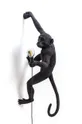 чёрный Настенный светильник Seletti The Monkey Lamp Hanging Unisex
