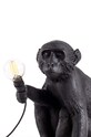 Επιτραπέζιο φωτιστικό Seletti Monkey Lamp Sitting 14922 μαύρο AA00