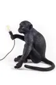 čierna Stolná lampa Seletti Monkey Lamp Sitting