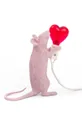 Stolna lampa Seletti Mouse Lamp Step roza