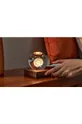Led lampa Gingko Design Amber Crystal Light Sklo, orechové drevo