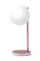 różowy Lexon lampka z ładowarką bezprzewodową Bubble Lamp Unisex
