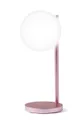 Svetilka z brezžičnim polnilnikom Lexon Bubble Lamp roza