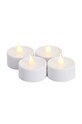 Sada LED světýlek Sirius Lone Tealights 4-pack bílá 35000