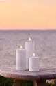 Súprava led sviečok Sirius Sille 3-pak biela