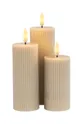 сірий Набір свічок led Sirius Smilla 3-pack Unisex