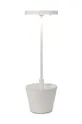 білий Світлодіодна бездротова настільна лампа Zafferano Poldina Reverso Unisex