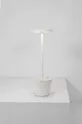 Bežična led stolna svjetiljka Zafferano Poldina Reverso bijela