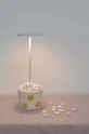 Led brezžična namizna svetilka Zafferano Poldina Reverso : Aluminij, termoplastična smola