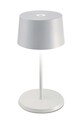 Bežična stolna lampa Zafferano Olivia Pro Mini bijela LD1860B3