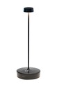 Zafferano lampa stołowa bezprzewodowa led Swap czarny LD1030N3