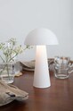 Markslöjd lampa stołowa bezprzewodowa Fungi 108656 biały AA00
