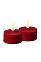 Набор led свечей Deluxe Homeart 4,1 x 4,5 cm 2 шт бордо RF.0063
