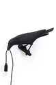 Nástěnná lampa Seletti Bird Lamp Black Looking Left černá 14737