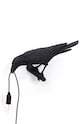 Nástěnná lampa Seletti Bird Lamp Black Looking Left černá 14737