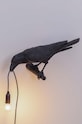 Nástěnná lampa Seletti Bird Lamp Black Looking Left černá 14737