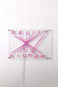 Seletti decorațiune perete led Resist Sister roz 13007..