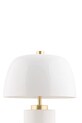 Obývacia izba a spálňa Bezdrôtová led stolná lampa Leitmotiv Freya LM2225WH biela