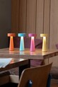 Salon i sypialnia Leitmotiv lampa stołowa bezprzewodowa led Mini LED Ring LM2241OR pomarańczowy
