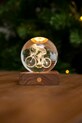 Gingko Design lampa stołowa bezprzewodowa led Amber Crystal Light 9,5 x 8 cm brązowy G025CY