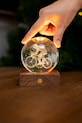 Gingko Design lampa stołowa bezprzewodowa led Amber Crystal Light 9,5 x 8 cm G025CY brązowy AA00