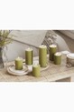 Led sveča Deluxe Homeart Oliven Gronne Bloklys 10 x 15 cm zelena RF.0087