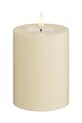 Deluxe Homeart świeca led Cream Bloklys 7,5 x 10 cm