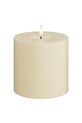 Deluxe Homeart świeca led Cream Bloklys 10 x 10 cm