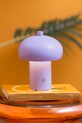 Leitmotiv lampa stołowa bezprzewodowa led Retro Seta 12,5 x 15 cm fioletowy LM2277PU