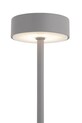 Salon i sypialnia Leitmotiv lampa stołowa bezprzewodowa led Ganar 8 x 8 x 37.5 cm LM2279GY szary