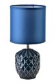 Lampa stołowa z ceramiki 14 x 14 x 20 cm granatowy HTLA2216.SR