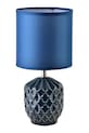 Lampa stołowa z ceramiki 14 x 14 x 20 cm granatowy HTLA2216.SR