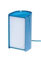 Hübsch lampa stołowa z metalu polerowanego 11 x 11 x 30 cm niebieski 962103