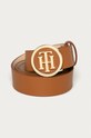 Tommy Hilfiger - Pasek skórzany brązowy AW0AW09487.NOS