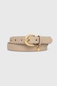Kožený opasok Lauren Ralph Lauren béžová 412802952