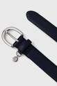 Kožený pásek Lauren Ralph Lauren 412802952 námořnická modř AA00