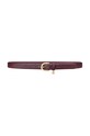 Kožený pásek Lauren Ralph Lauren burgundské 412802952
