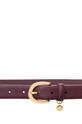 Kožený pásek Lauren Ralph Lauren 412802952 burgundské AA00