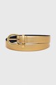 Kožený pásek Lauren Ralph Lauren zlatá 412802952