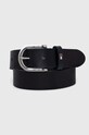 Δερμάτινη ζώνη Tommy Hilfiger σκούρο μπλε WW0WW11590.NOS
