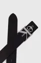 Kožený opasok Calvin Klein čierna