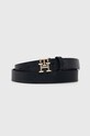 Кожаный ремень Tommy Hilfiger тёмно-синий AW0AW15182.NOS