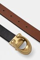 Accesorii Coach curea de piele cu doua fete CA849 negru