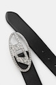 Diesel curea de piele OVAL D LOGO B-1DR STRASS X09611.P6364 negru AA00