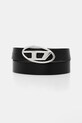 Diesel curea de piele cu două fețe OVAL D LOGO B-1DR W REV II negru X09874.P1245