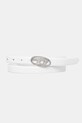 Diesel curea de piele OVAL D LOGO B-1DR STRASS 20 alb X09972.P6364