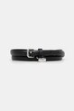 Diesel pasek skórzany DIESEL LOGO B-CHARM HIP czarny X09973.PR227