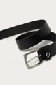 Strellson - Kožený opasok 3088.B čierna AA00