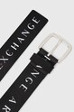 Armani Exchange шкіряний ремінь 951185.CC529 чорний AA00