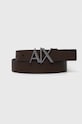 Armani Exchange curea de piele cu doua fete 951017.CC505.NOS negru AA00